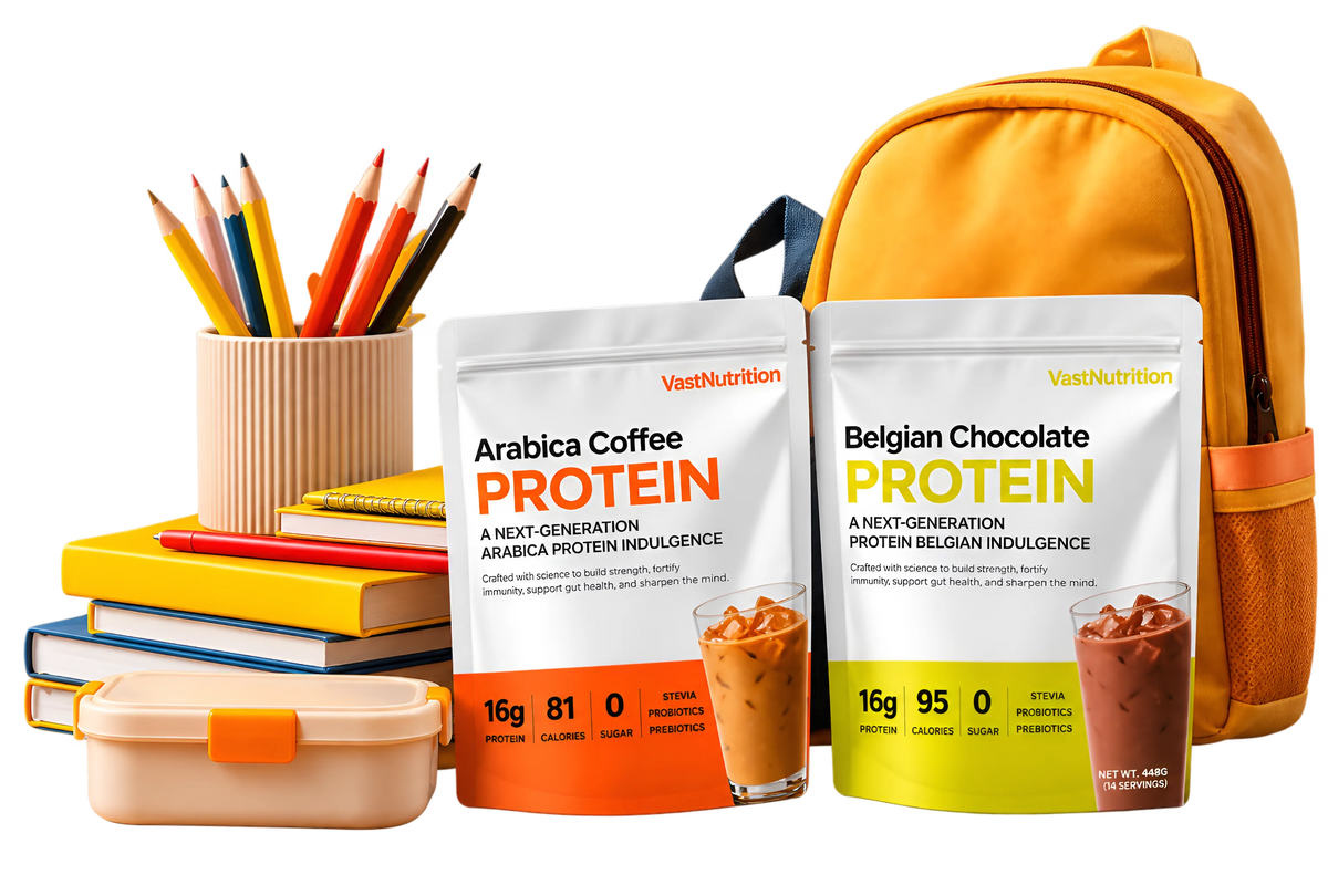 VastNutrition products with school supplies